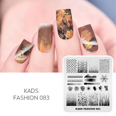 KADS Nail Art bélyegzőlemez 85 Designs Fashion Series Manikűr bélyegzőlemezek Képsablon körömbélyegző lemez nyomtatási sablon