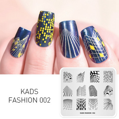 KADS Nail Art bélyegzőlemez 85 Designs Fashion Series Manikűr bélyegzőlemezek Képsablon körömbélyegző lemez nyomtatási sablon