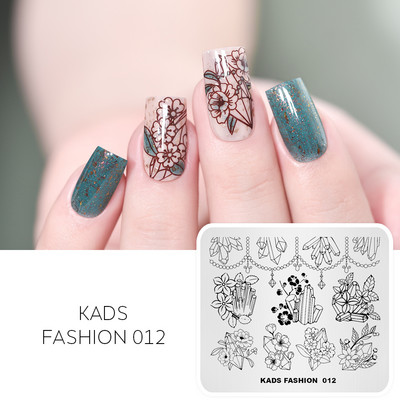 KADS Nail Art bélyegzőlemez 85 Designs Fashion Series Manikűr bélyegzőlemezek Képsablon körömbélyegző lemez nyomtatási sablon