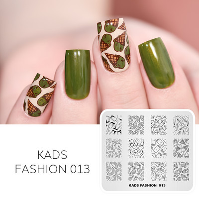 KADS Nail Art bélyegzőlemez 85 Designs Fashion Series Manikűr bélyegzőlemezek Képsablon körömbélyegző lemez nyomtatási sablon