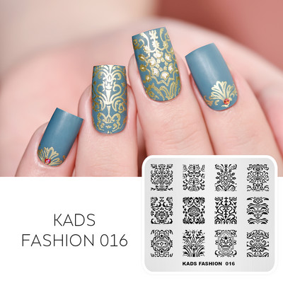 KADS Nail Art bélyegzőlemez 85 Designs Fashion Series Manikűr bélyegzőlemezek Képsablon körömbélyegző lemez nyomtatási sablon