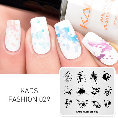 KADS Nail Art bélyegzőlemez 85 Designs Fashion Series Manikűr bélyegzőlemezek Képsablon körömbélyegző lemez nyomtatási sablon
