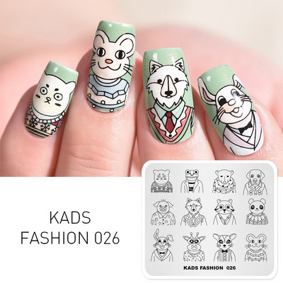 KADS Nail Art bélyegzőlemez 85 Designs Fashion Series Manikűr bélyegzőlemezek Képsablon körömbélyegző lemez nyomtatási sablon