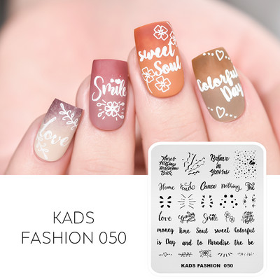 KADS Nail Art bélyegzőlemez 85 Designs Fashion Series Manikűr bélyegzőlemezek Képsablon körömbélyegző lemez nyomtatási sablon
