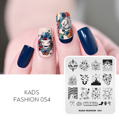 KADS Nail Art bélyegzőlemez 85 Designs Fashion Series Manikűr bélyegzőlemezek Képsablon körömbélyegző lemez nyomtatási sablon