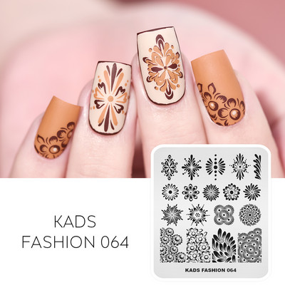 KADS Nail Art bélyegzőlemez 85 Designs Fashion Series Manikűr bélyegzőlemezek Képsablon körömbélyegző lemez nyomtatási sablon