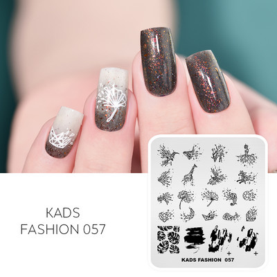 KADS Nail Art bélyegzőlemez 85 Designs Fashion Series Manikűr bélyegzőlemezek Képsablon körömbélyegző lemez nyomtatási sablon