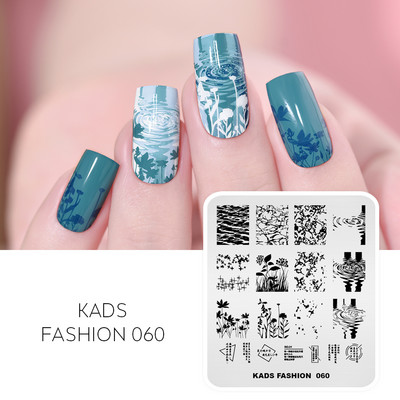 KADS Nail Art bélyegzőlemez 85 Designs Fashion Series Manikűr bélyegzőlemezek Képsablon körömbélyegző lemez nyomtatási sablon