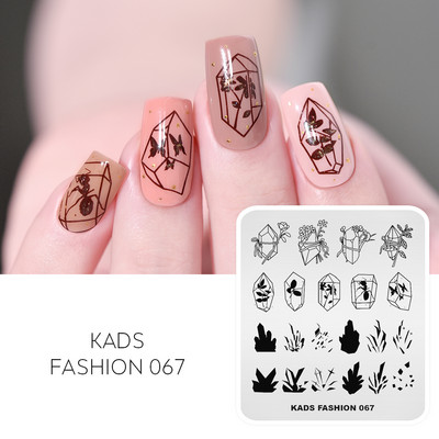 KADS Nail Art bélyegzőlemez 85 Designs Fashion Series Manikűr bélyegzőlemezek Képsablon körömbélyegző lemez nyomtatási sablon