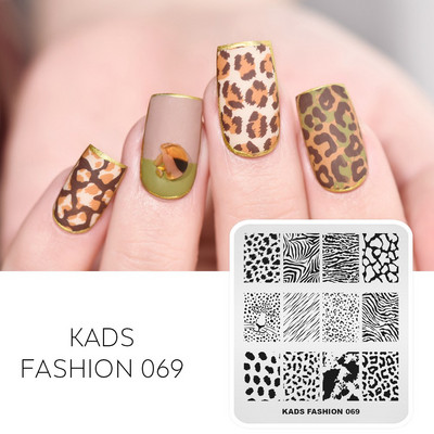 KADS Nail Art bélyegzőlemez 85 Designs Fashion Series Manikűr bélyegzőlemezek Képsablon körömbélyegző lemez nyomtatási sablon
