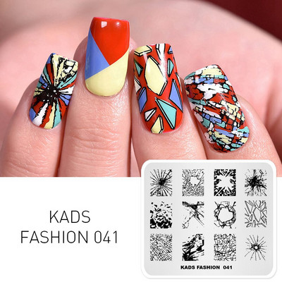 KADS Nail Art bélyegzőlemez 85 Designs Fashion Series Manikűr bélyegzőlemezek Képsablon körömbélyegző lemez nyomtatási sablon
