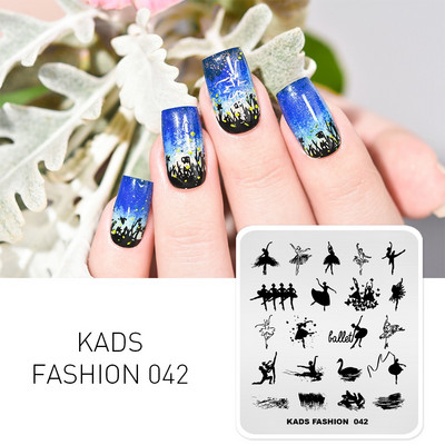KADS Nail Art bélyegzőlemez 85 Designs Fashion Series Manikűr bélyegzőlemezek Képsablon körömbélyegző lemez nyomtatási sablon