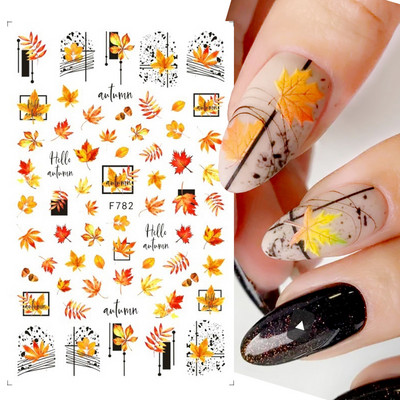 3D körömmatricák matricák fekete kígyóvér karcolások bohóc Halloween szemek tetoválás csúszka Design Téli manikűr dekoráció SAF792