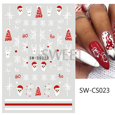 Maple Leaf Fall Nail Design Fekete Sárga Levelek Őszi Nail Art matricák manikűrhöz 3D Lakk Októberi Sliders Fóliák SASW-CS