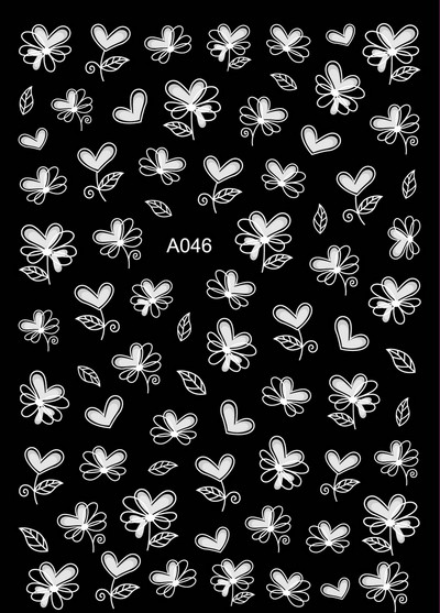 Boldog karácsonyt Nail Art matricák Dekoráció Öntapadó Nail Art matricák Manikűr Design Fehér hó matrica körömdizájnhoz