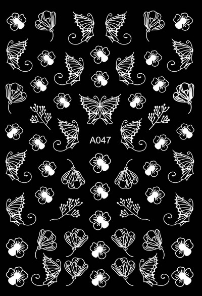 Boldog karácsonyt Nail Art matricák Dekoráció Öntapadó Nail Art matricák Manikűr Design Fehér hó matrica körömdizájnhoz