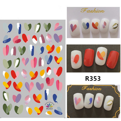 3D körömmatricák akvarell körömmatricák kék fehér virág körömdísz matricák szépség virágdísz TIPP NAIL szépséghez