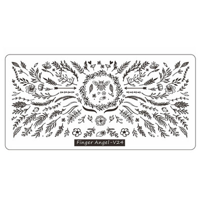 12*6cm Esküvői Szöveg Gothic Letter Design Plate 0-9 Alphabet levél csíkos hálósablon Nyomtatott stencil körömbélyegző lemez TL24-98
