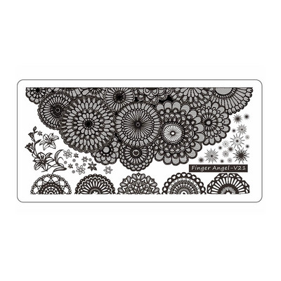 12*6cm Esküvői Szöveg Gothic Letter Design Plate 0-9 Alphabet levél csíkos hálósablon Nyomtatott stencil körömbélyegző lemez TL24-98