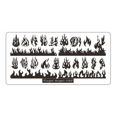 12*6cm Esküvői Szöveg Gothic Letter Design Plate 0-9 Alphabet levél csíkos hálósablon Nyomtatott stencil körömbélyegző lemez TL24-98