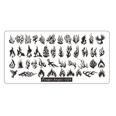 12*6cm Esküvői Szöveg Gothic Letter Design Plate 0-9 Alphabet levél csíkos hálósablon Nyomtatott stencil körömbélyegző lemez TL24-98
