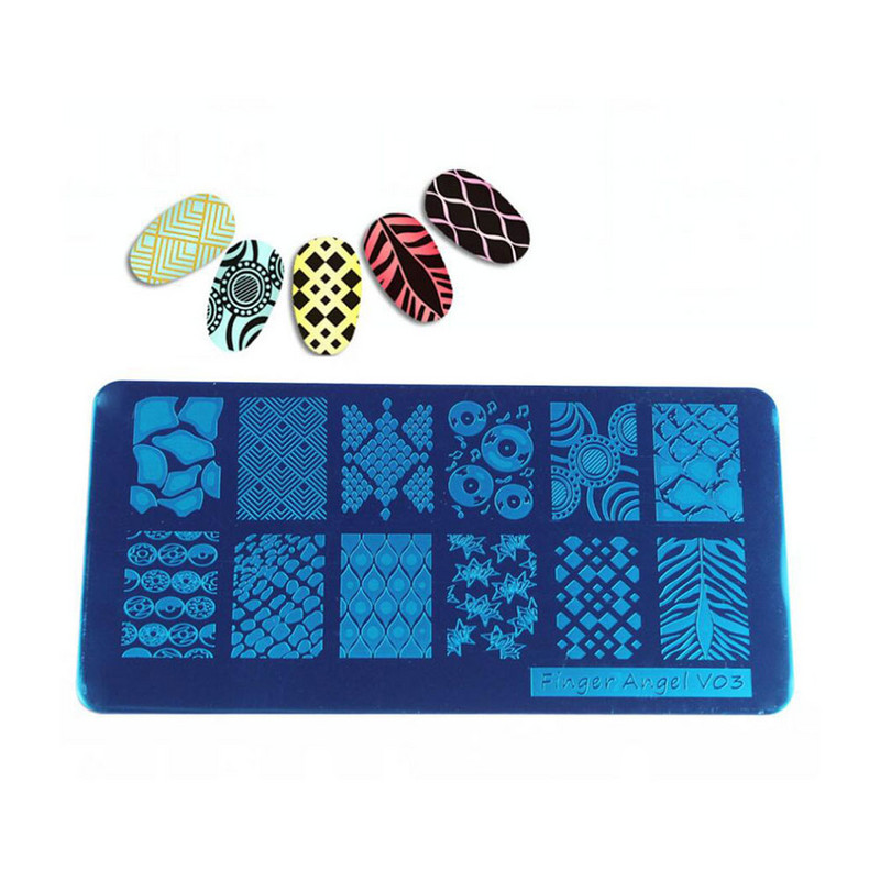 12*6cm WeddingText Gotic Letter Design Plate 0-9 Alfabet Leaf Stripe Placă de plasă Șablon imprimat Placă de ștanțare a unghiilor TL24-98