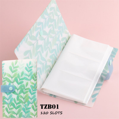120 Slots Egyszerű kis friss körömmatricák Átlátszó szervezőkönyv Album Tárolókönyv körömdíszítő matricákhoz Gyűjtőeszközök