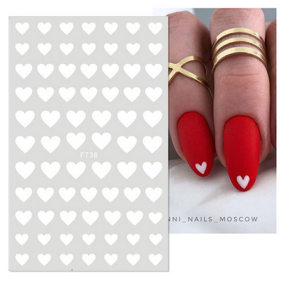 1PC Heart Love 3D αυτοκόλλητα νυχιών για την ημέρα του Αγίου Βαλεντίνου Αυτοκόλλητα συρόμενα Αυτοκόλλητα Αξεσουάρ μανικιούρ Αυτοκόλλητα διακόσμησης νυχιών