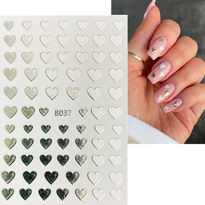 1PC Heart Love 3D αυτοκόλλητα νυχιών για την ημέρα του Αγίου Βαλεντίνου Αυτοκόλλητα συρόμενα Αυτοκόλλητα Αξεσουάρ μανικιούρ Αυτοκόλλητα διακόσμησης νυχιών