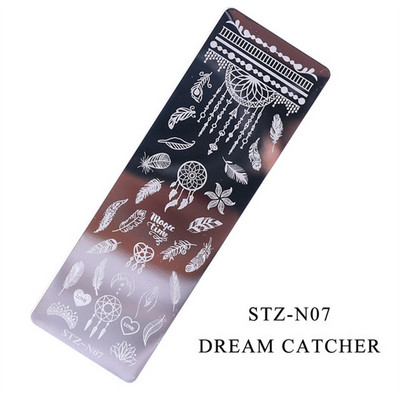 12*6 cm-es Graffiti mintás körömdíszítő sablonok Bélyegzőlemez Graffiti Art bélyegzőlemez Körömdíszítő sablonok Nails Art lemezekhez