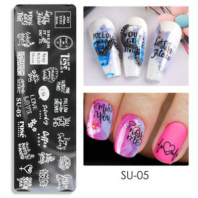 12*6 cm-es Graffiti mintás körömdíszítő sablonok Bélyegzőlemez Graffiti Art bélyegzőlemez Körömdíszítő sablonok Nails Art lemezekhez