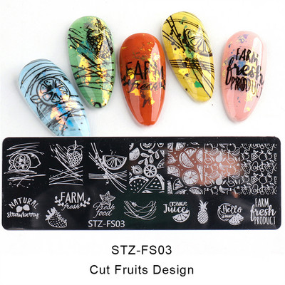 12*6 cm-es Graffiti mintás körömdíszítő sablonok Bélyegzőlemez Graffiti Art bélyegzőlemez Körömdíszítő sablonok Nails Art lemezekhez