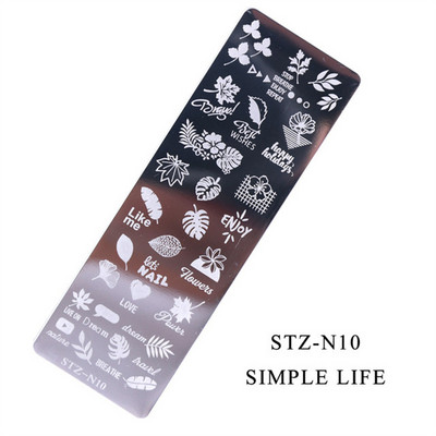 12*6 cm-es Graffiti mintás körömdíszítő sablonok Bélyegzőlemez Graffiti Art bélyegzőlemez Körömdíszítő sablonok Nails Art lemezekhez