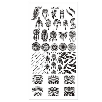12*6 cm-es Graffiti mintás körömdíszítő sablonok Bélyegzőlemez Graffiti Art bélyegzőlemez Körömdíszítő sablonok Nails Art lemezekhez