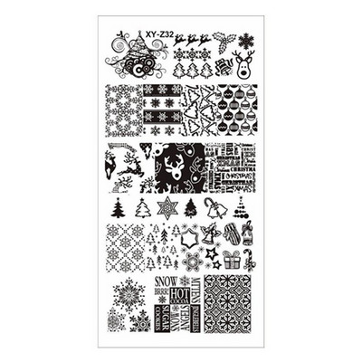 12*6 cm-es Graffiti mintás körömdíszítő sablonok Bélyegzőlemez Graffiti Art bélyegzőlemez Körömdíszítő sablonok Nails Art lemezekhez