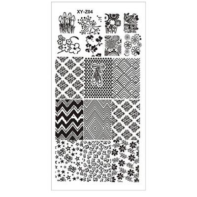 12*6 cm-es Graffiti mintás körömdíszítő sablonok Bélyegzőlemez Graffiti Art bélyegzőlemez Körömdíszítő sablonok Nails Art lemezekhez