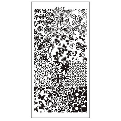 12*6 cm-es Graffiti mintás körömdíszítő sablonok Bélyegzőlemez Graffiti Art bélyegzőlemez Körömdíszítő sablonok Nails Art lemezekhez
