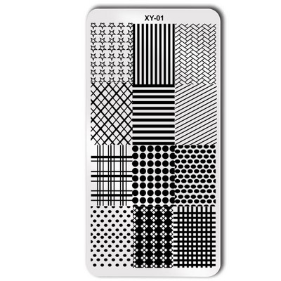 1db 6*12cm-es luxusmárkás körömsablon rozsdamentes acél zselés körömnyomtató sablon karácsonyi lemeztervező nyomdaforma szerszám