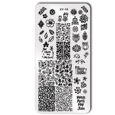 1db 6*12cm-es luxusmárkás körömsablon rozsdamentes acél zselés körömnyomtató sablon karácsonyi lemeztervező nyomdaforma szerszám