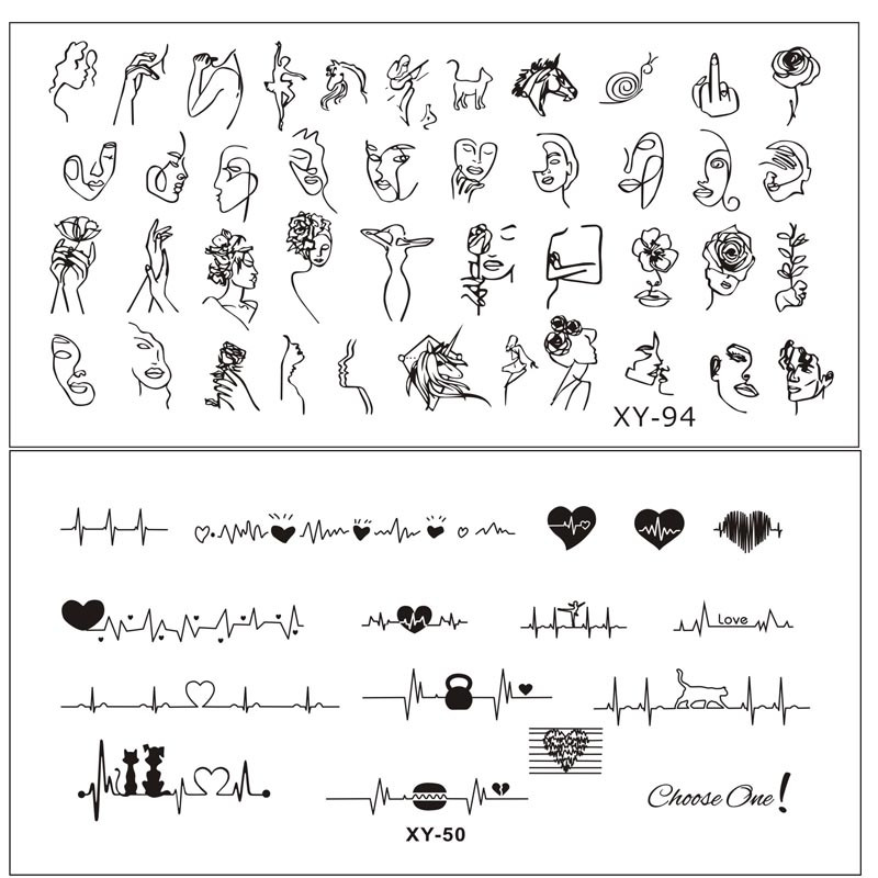 1 τεμ 6*12cm πρότυπο για νύχια μάρκας πολυτελείας από ανοξείδωτο ατσάλι πρότυπο εκτύπωσης νυχιών με τζελ για χριστουγεννιάτικο πιάτο εργαλείο φόρμας εκτύπωσης