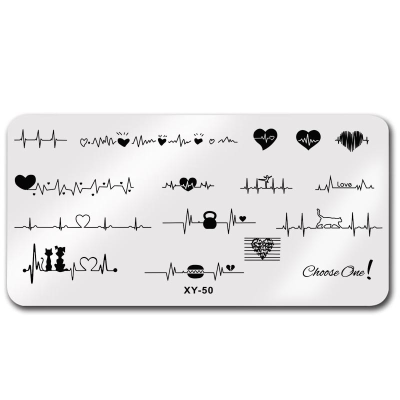 1 τεμ 6*12cm πρότυπο για νύχια μάρκας πολυτελείας από ανοξείδωτο ατσάλι πρότυπο εκτύπωσης νυχιών με τζελ για χριστουγεννιάτικο πιάτο εργαλείο φόρμας εκτύπωσης