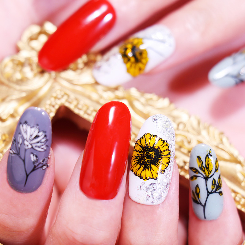 Mold pentru șablon pentru arta unghiilor din oțel inoxidabil XL-035 6*12cm plăci de ștanțare a unghiilor floare fluture cactus iarbă frunze imagine