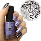 WUF Rose Flower Nail Art Stamp Πρότυπο Flower Mandala Butterfly Εργαλεία μανικιούρ για σφράγιση πλάκας νυχιών