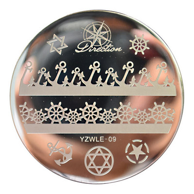 WUF Rose Flower Nail Art Stamp Πρότυπο Flower Mandala Butterfly Εργαλεία μανικιούρ για σφράγιση πλάκας νυχιών