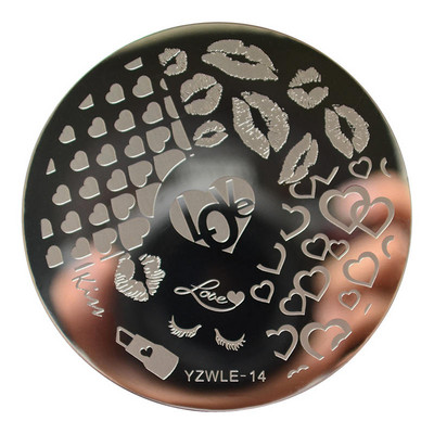 WUF Rose Flower Nail Art Stamp Πρότυπο Flower Mandala Butterfly Εργαλεία μανικιούρ για σφράγιση πλάκας νυχιών