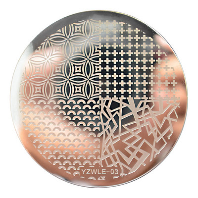 WUF Rose Flower Nail Art Stamp Πρότυπο Flower Mandala Butterfly Εργαλεία μανικιούρ για σφράγιση πλάκας νυχιών