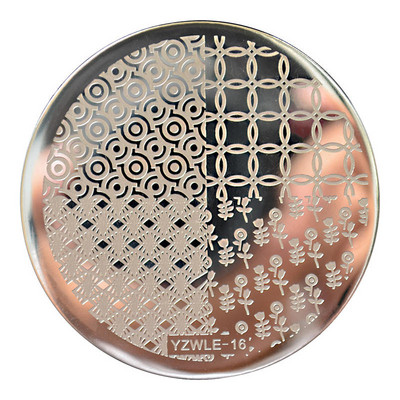 WUF Rose Flower Nail Art Stamp Πρότυπο Flower Mandala Butterfly Εργαλεία μανικιούρ για σφράγιση πλάκας νυχιών