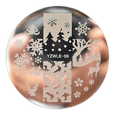 WUF Rose Flower Nail Art Stamp Πρότυπο Flower Mandala Butterfly Εργαλεία μανικιούρ για σφράγιση πλάκας νυχιών