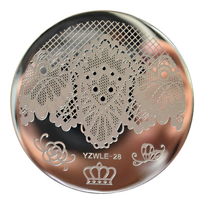 WUF Rose Flower Nail Art Stamp Πρότυπο Flower Mandala Butterfly Εργαλεία μανικιούρ για σφράγιση πλάκας νυχιών