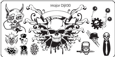 Major Dijit Nail Stamping Plate Stamp Flower Plate Line Σχέδιο Διχτυού Ορθογώνιο Πρότυπο Σφραγίδας Μανικιούρ Πλάκα εικόνας Nail Art